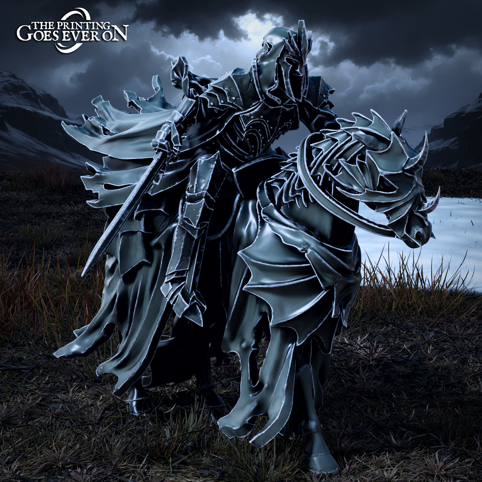 Dark King - Mounted - Presupported